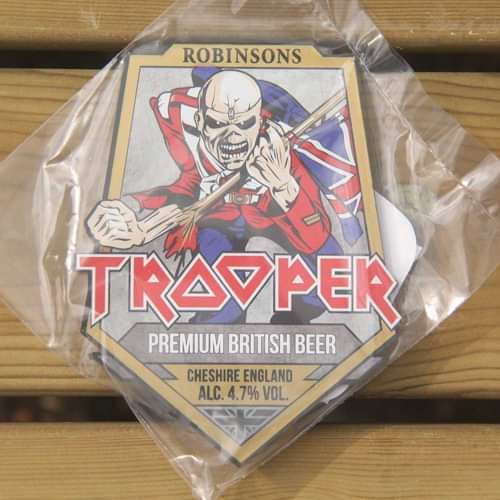 #773 Iron Maiden Trooper Beer Fear of the Dark #2 Badge Button Chapa Pin 38mm 
