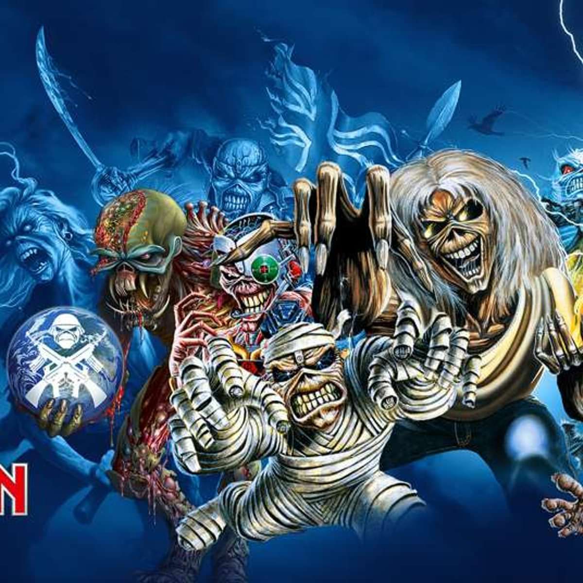 Lots Of Eddies poster - Iron Maiden