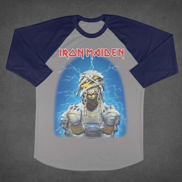 World Slavery Tour Baseball Shirt Iron Maiden