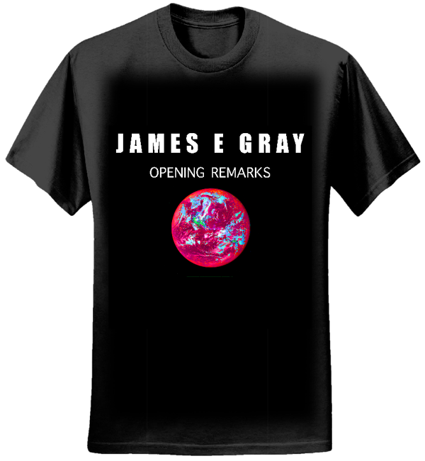 James E. Gray - Opening Remarks - Men's Black T-Shirt - James E. Gray