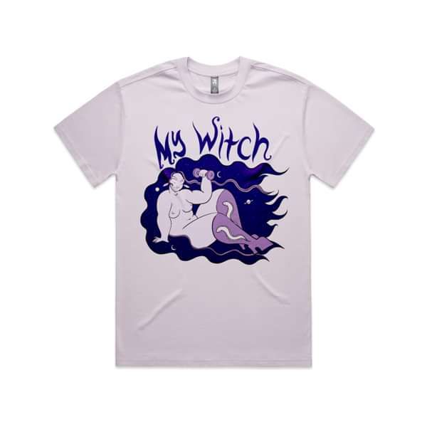 My Witch T-Shirt in Orchid - Jen Cloher