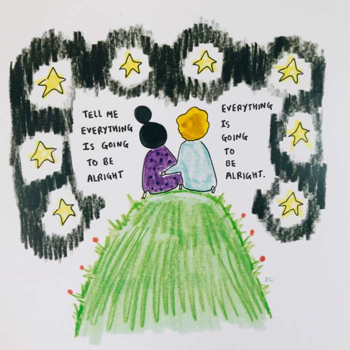 ALRIGHT WITH STARS PRINT - Jessie Cave