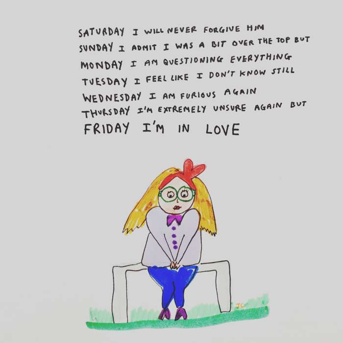 FRIDAY I'M IN LOVE PRINT - Jessie Cave