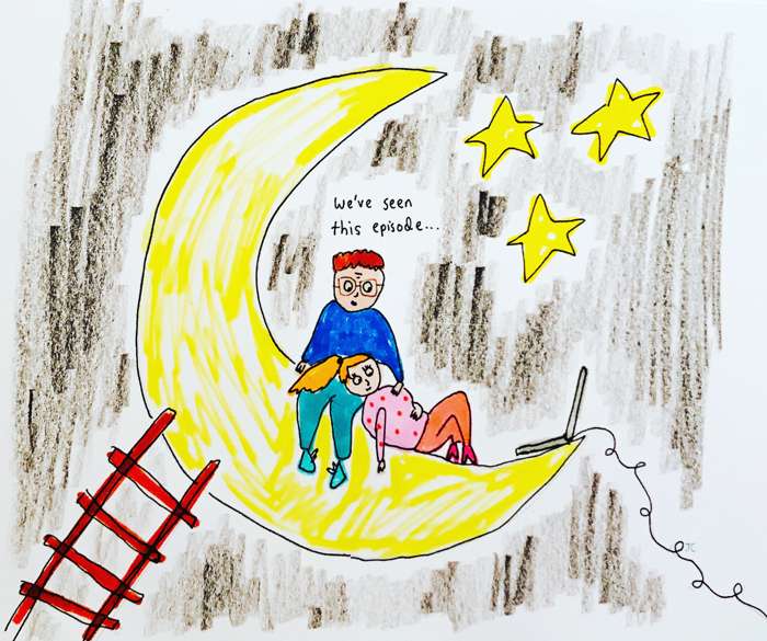On the moon - Jessie Cave