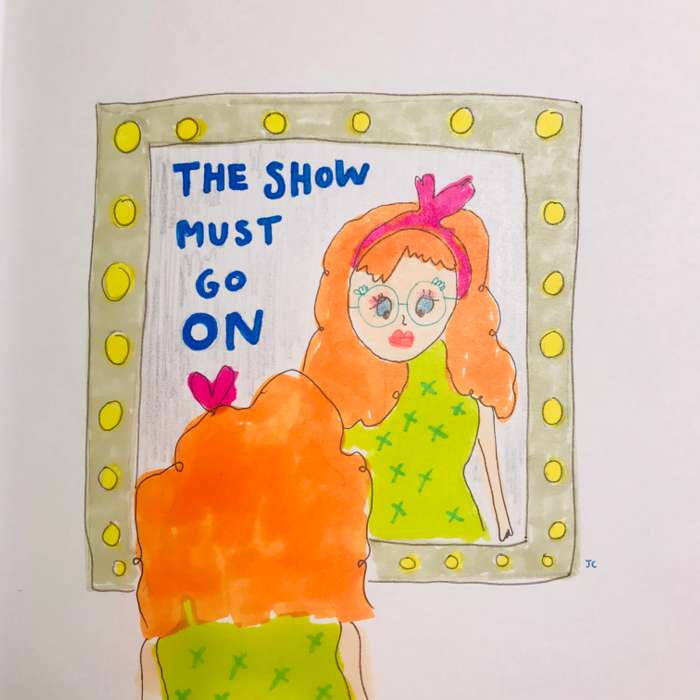 SHOW MUST GO ON PRINT - Jessie Cave