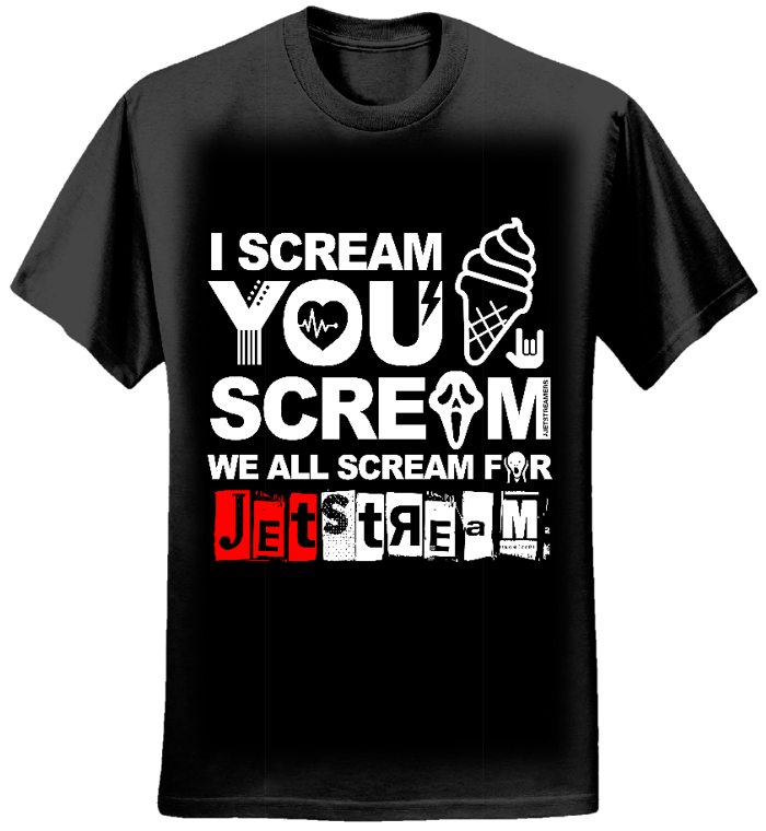 Ladies - 'Ice Cream' T-Shirt - Jetstream