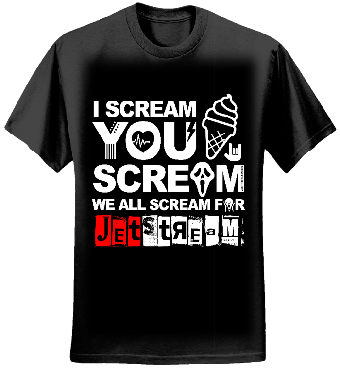 Mens - 'Ice Cream' T-Shirt - Jetstream