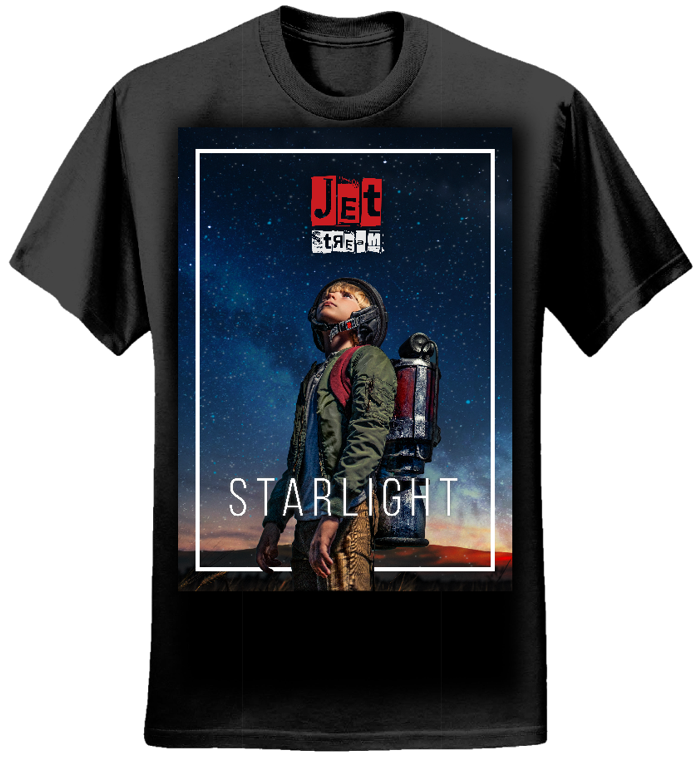 Mens - 'Starlight' Tee (Black) - Jetstream