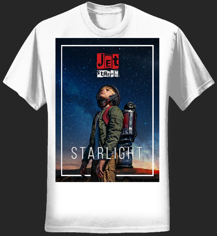 MENS - 'STARLIGHT' TEE (White) - Jetstream