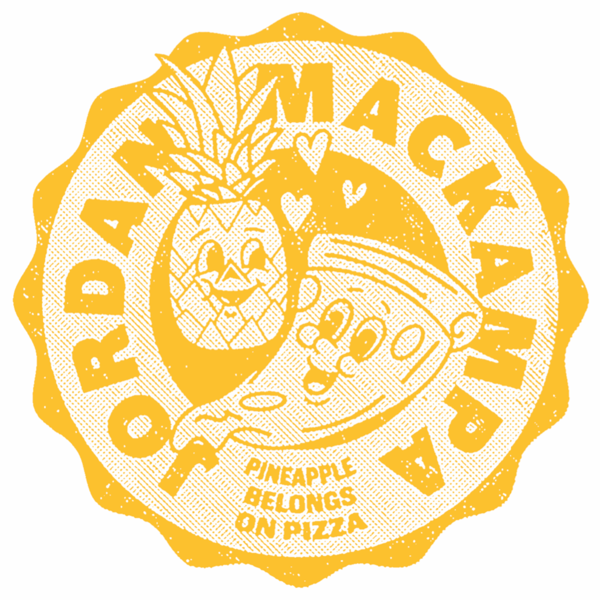 Limited Edition Yellow "Pineapple Belongs on Pizza" Tour Poster - Jordan Mackampa