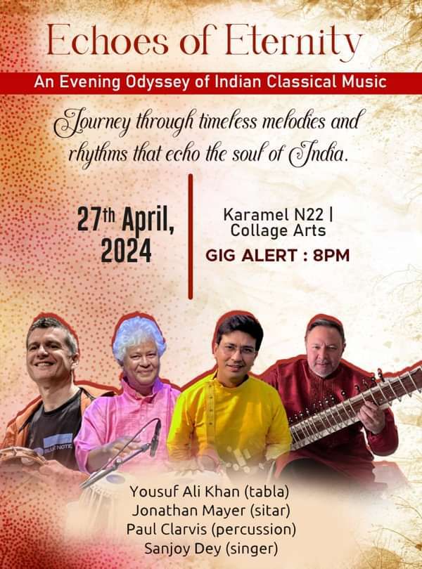 poster or flyer advertising event Echoes of Eternity - Indian Classical Music