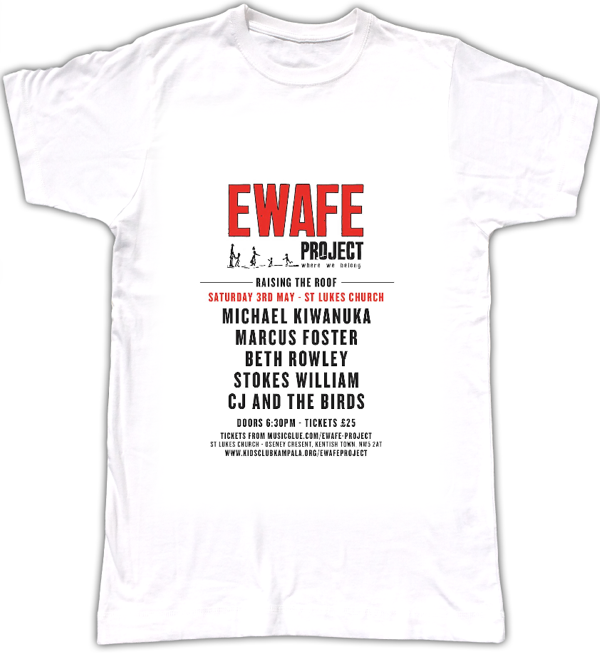 Ewafe Project "Raising the Roof" T-Shirt Women's - Kids Club Kampala