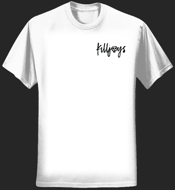 Women’s White T-Shirt with Black Killjoys Logo - KillJoys