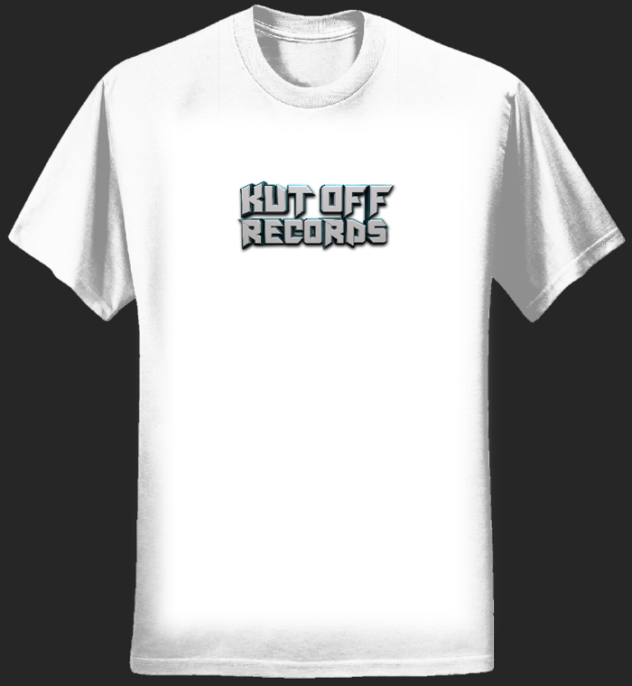 Men's White Kut Off Logo T-Shirt - KUT OFF RECORDS