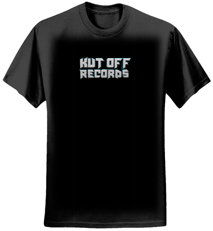 Woman's Black Kut Off Logo T-Shirt - KUT OFF RECORDS