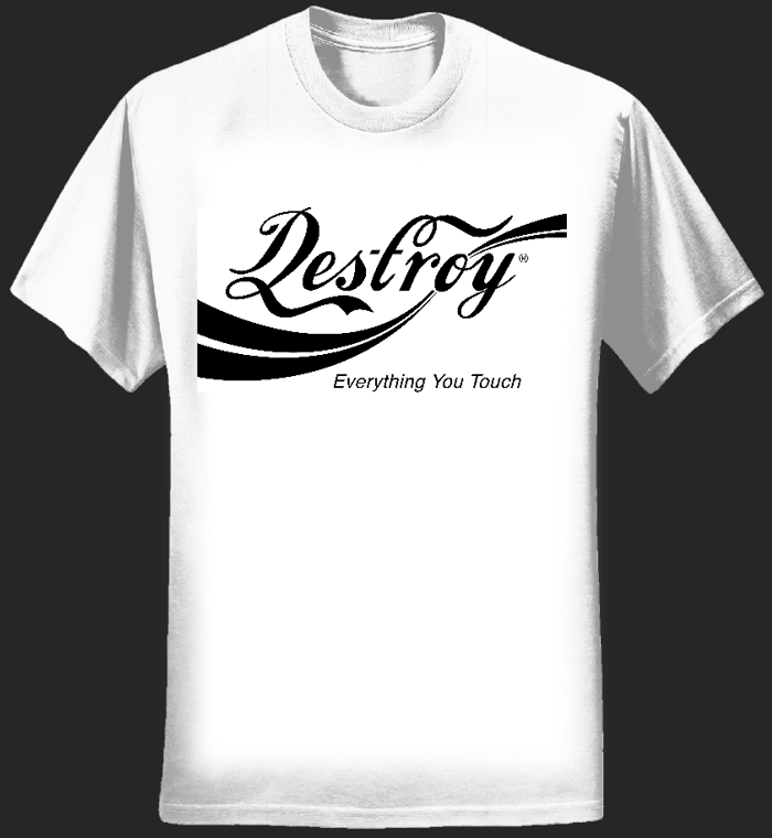 Destroy Shirt (White Men's) - Ladytron