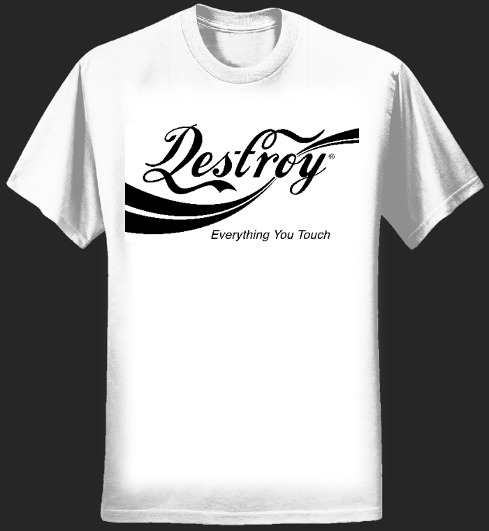 Destroy Shirt (White WMNS) - Ladytron