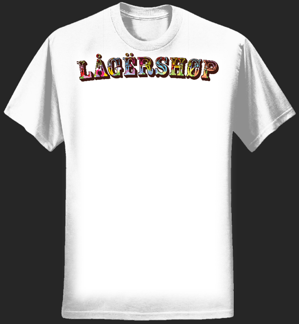 Lågërshøp Font Tee WHT - Lågërshøp