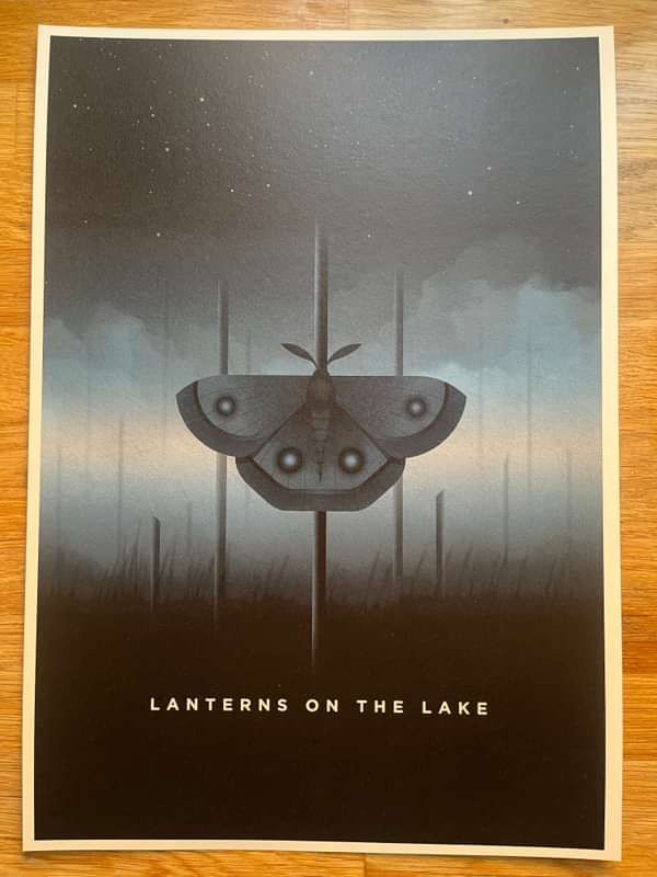 Every Moth Needs A Flame - A3 print - Lanterns On The Lake