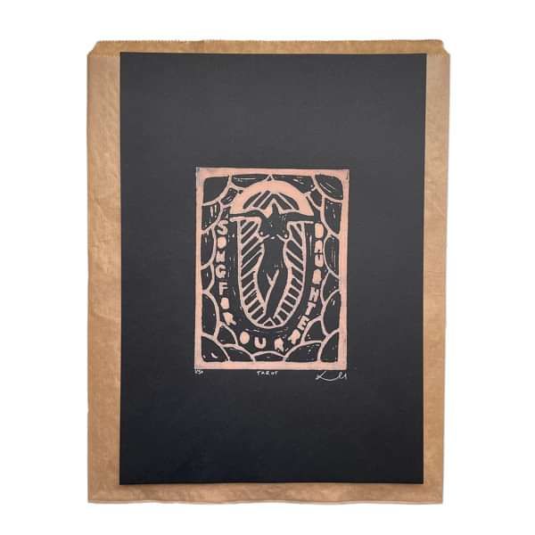 Song For Our Daughter Tarot Print - Black - Laura Marling Merch