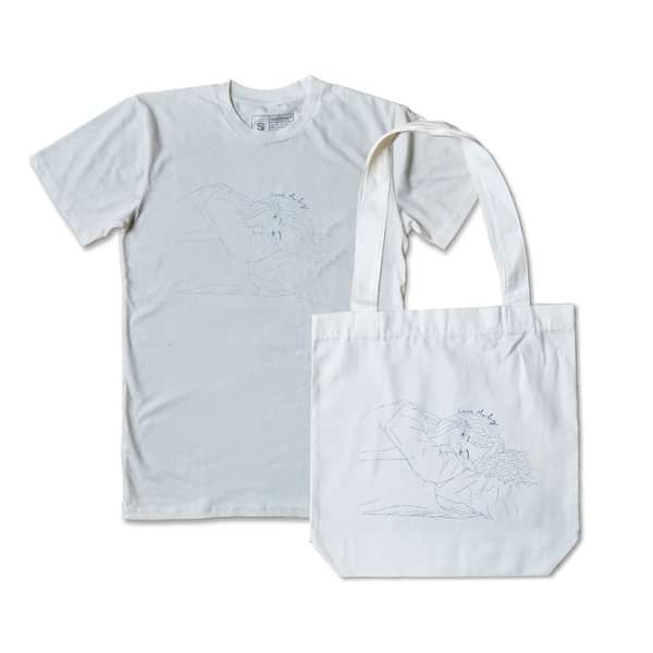 T-shirt and Tote Bundle - White - Laura Marling Merch