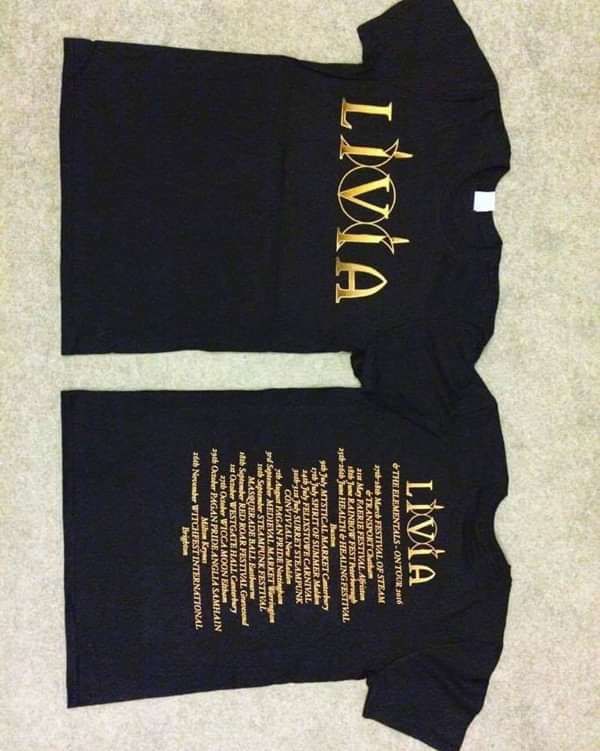 'Livia and The Elementals' Tour T-shirts - Livia