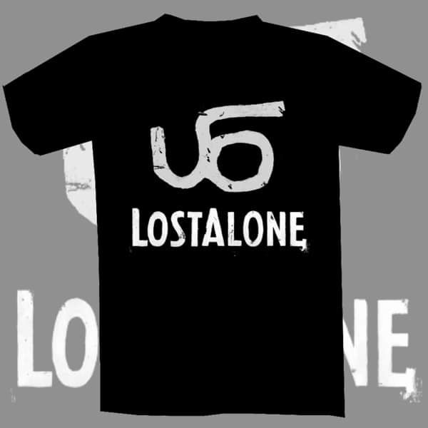 UFO Logo Black T Shirt - LostAlone