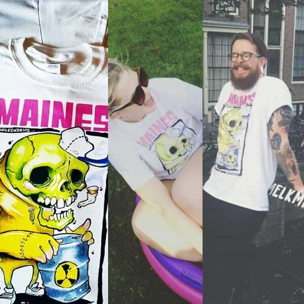 Toxic Tony Skull T shirt - Maines
