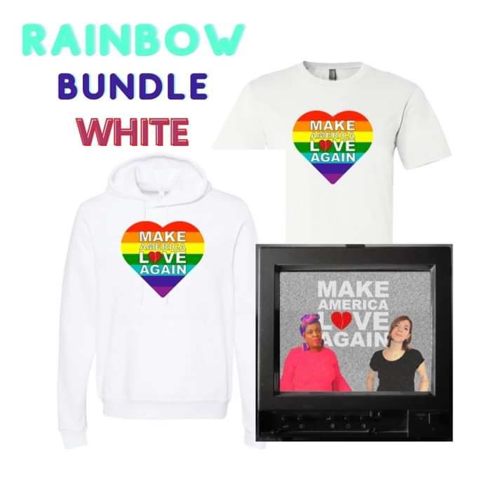 MALA Rainbow Set White - Make America Love Again US