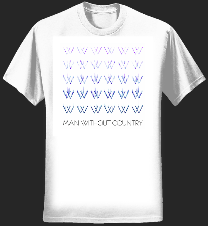 Mens Logo Glitch T-Shirt (Earth Positive) - Man Without Country