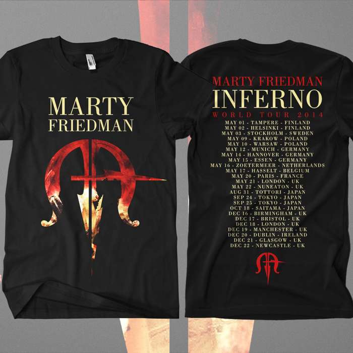 Marty Friedman -  Inferno Tour T-Shirt - Marty Friedman