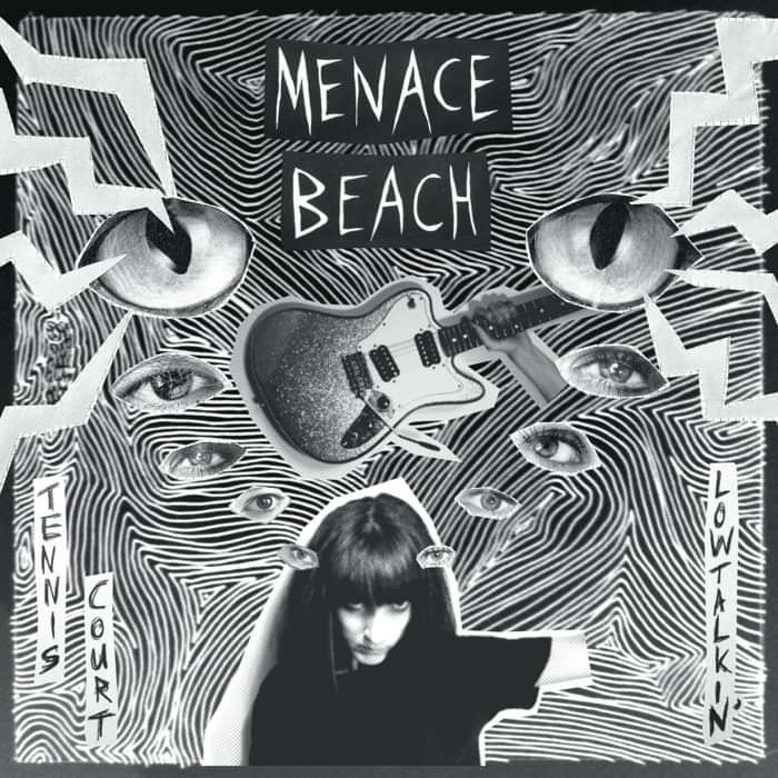 Menace Beach - Tennis Court - Transparent Vinyl - US Postage - Memphis Industries