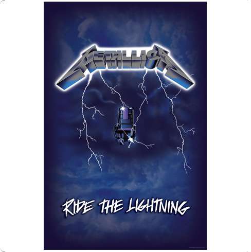 Metallica Ride The Lightning Textile Flag 66x104cm 