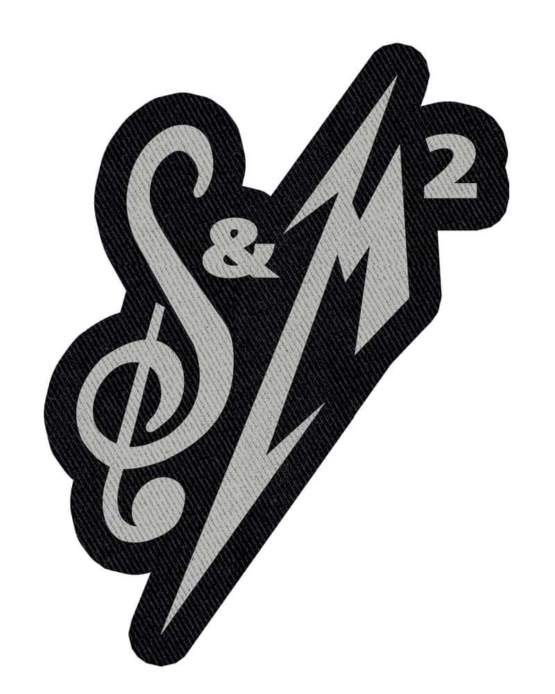 S M2 Silver 4 Iron On Embroidered Patch Metallica