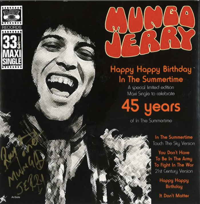 Happy Happy Birthday In The Summertime Maxi Single - Mungo Jerry