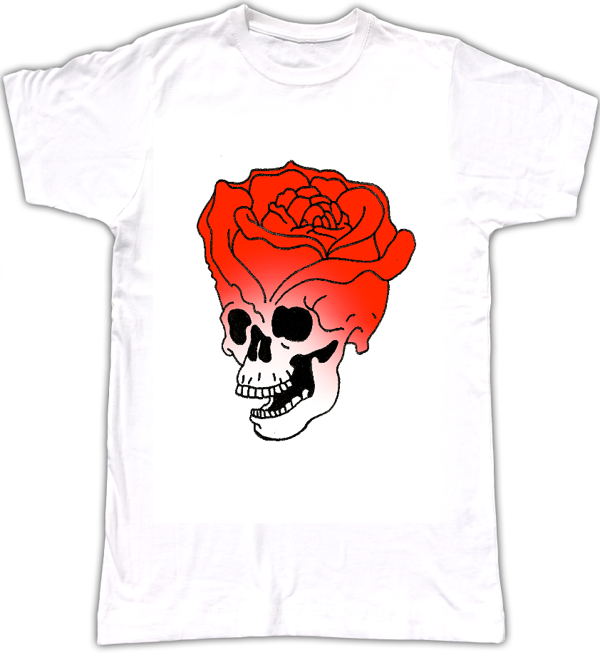 Skullrose Men T-Shirt - Murnau Den Linden