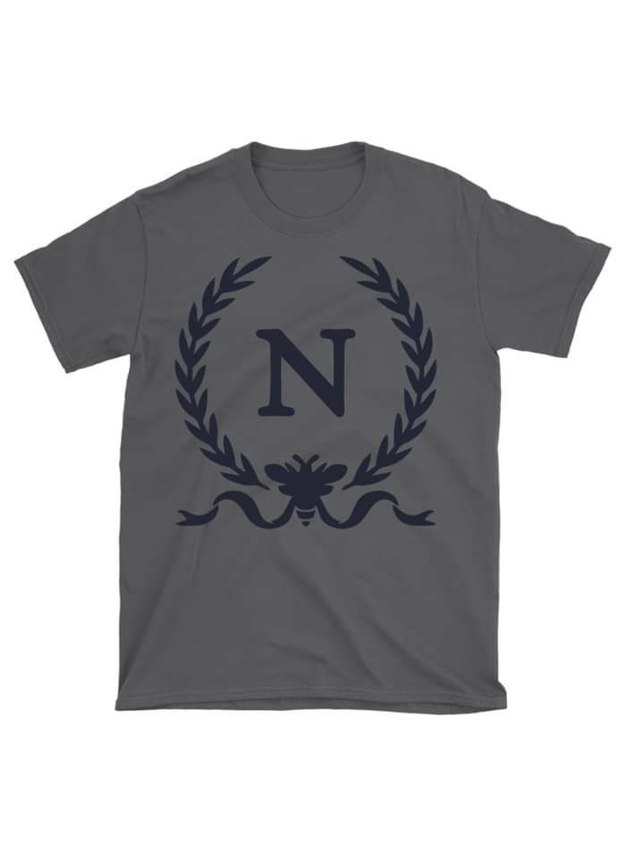 T-SHIRT CREST CHARCOAL GREY - NAPOLEON