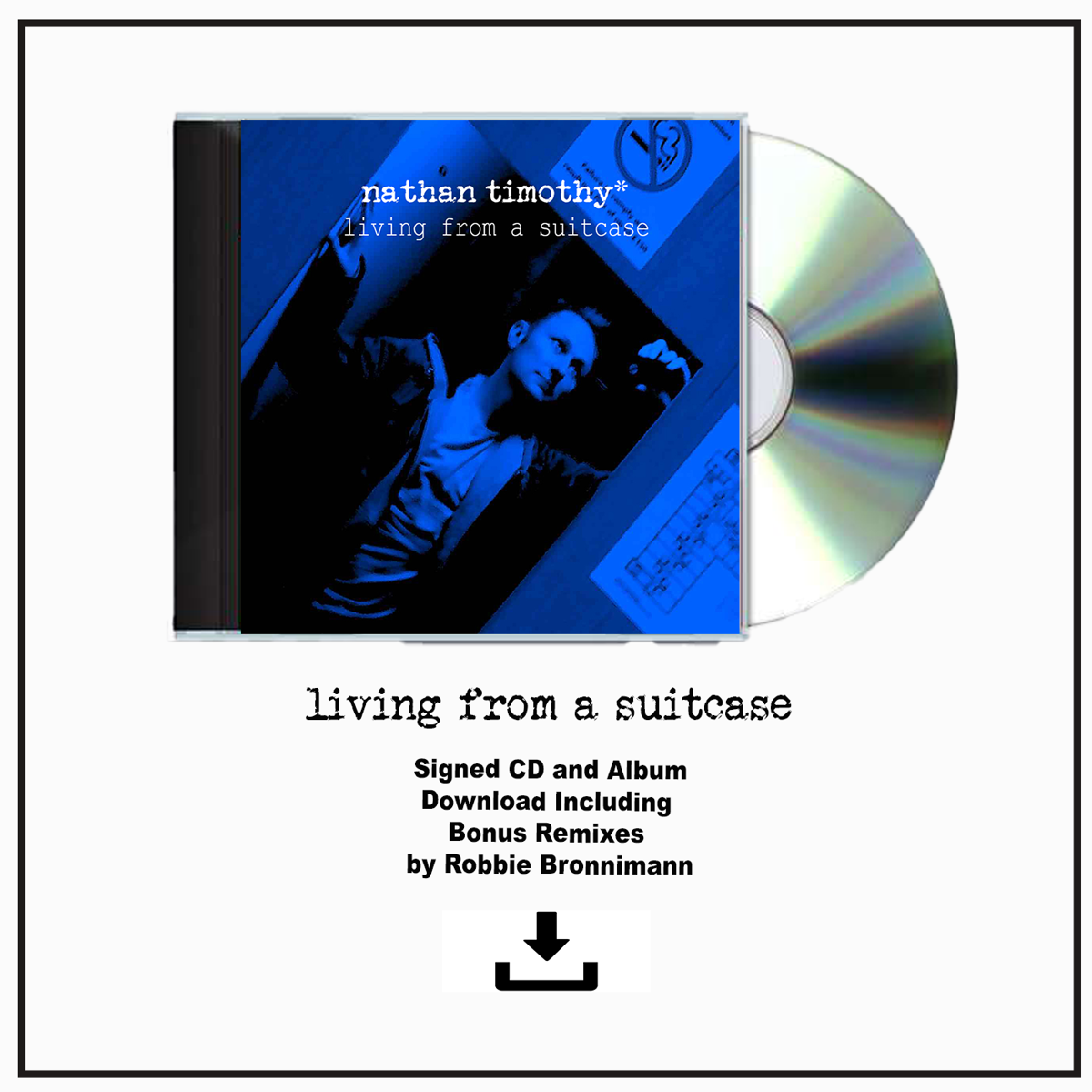 Living From A Suitcase 2019 Version - (CD) and (HQ Digital Download) Bundle - nathan timothy*
