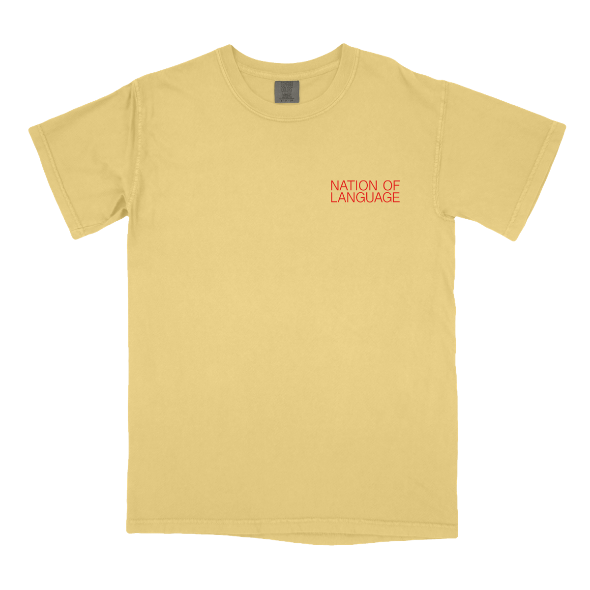 NATION OF LANGUAGE - WORLD TOUR '23 T-SHIRT (BUTTER YELLOW) - Nation Of ...