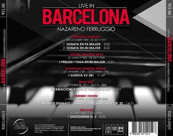 Live in Barcelona - Nazareno Ferruggio
