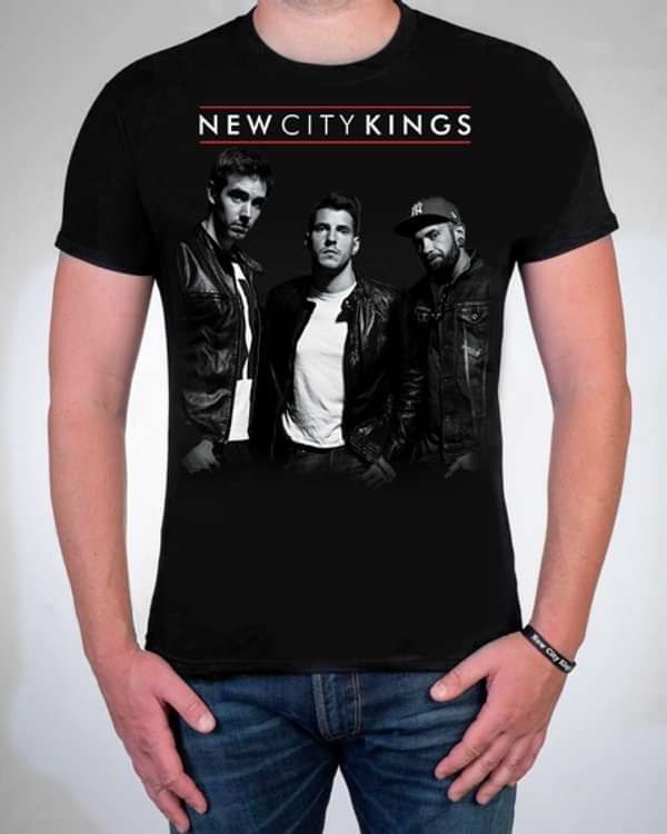 Black Unisex New City Kings Band picture T-shirt - New City Kings