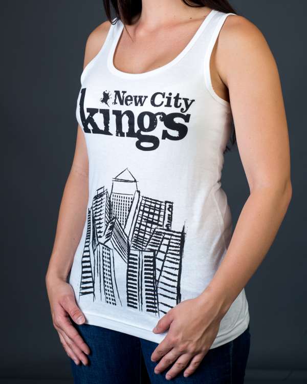 Ladies White Vest - New City Kings