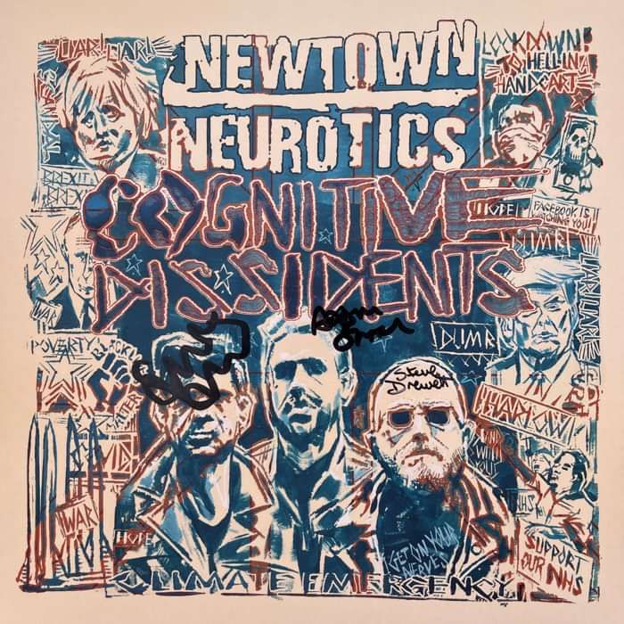 Signed Cognitive Dissidents Orange Vinyl - Newtown Neurotics