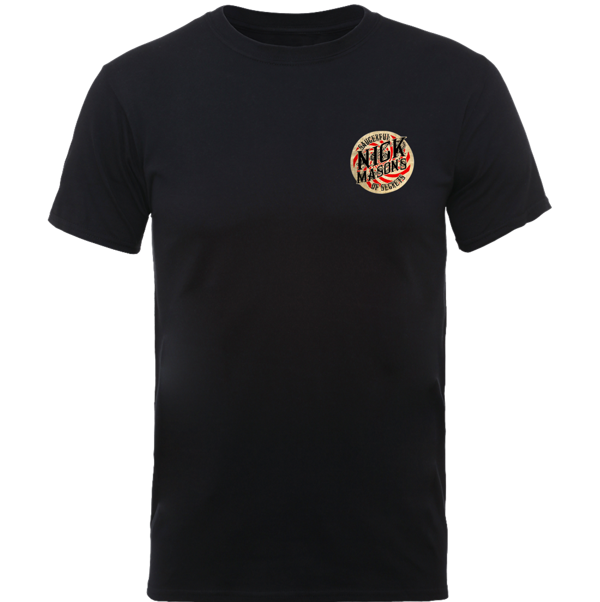 Nick Mason Saucerful of Secrets Small Logo T Shirt - Black - Nick Mason