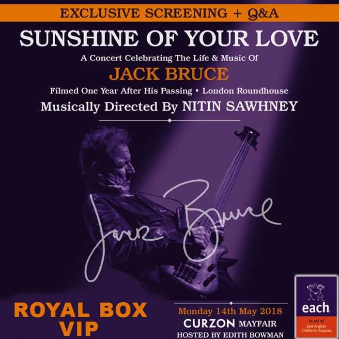 Royal Box VIP Package for Sunshine Of Your Love - Noise Merch