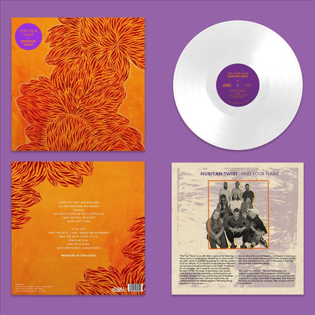 Find Your Flame LP Limited Edition White Vinyl - Nubiyan Twist