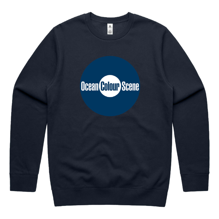 Round Logo Navy Sweatshirt - Ocean Colour Scene