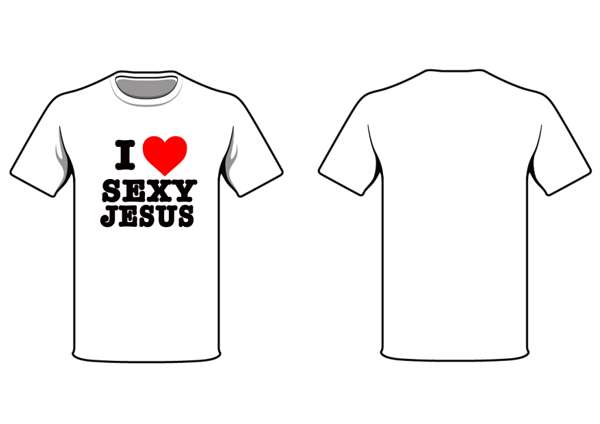 I Love Sexy Jesus Tee (Large) - Oh My God! It's The Church