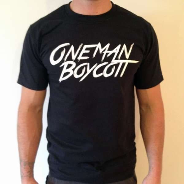 One Man Boycott Tee - Black - One Man Boycott