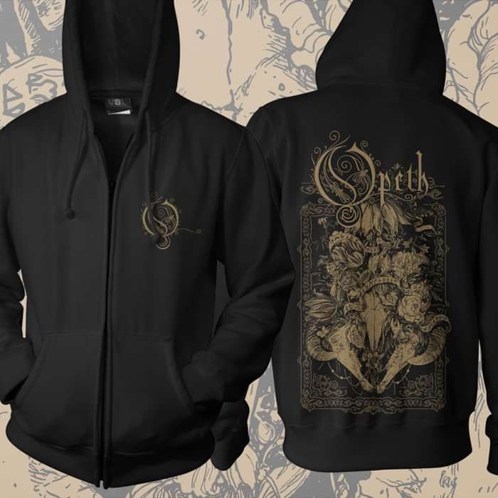 Opeth - 'Skull' Zip Hoody - Opeth US